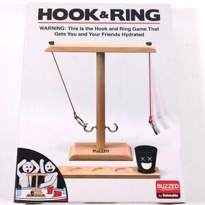 Buzzed Classics Hook & Ring Game Adult Ring Toss NEW W/ Box Damage